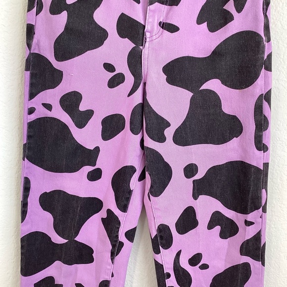 \Machine\ Purple Cow Print Jeans - Picture 5 of 16
